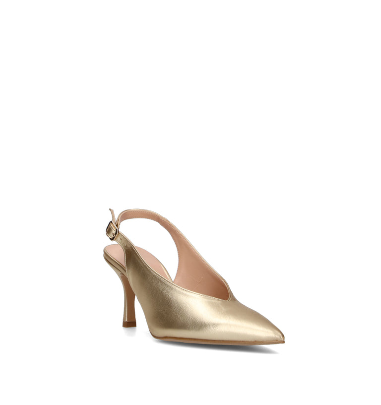 PERLAMARINA Slingback donna platino