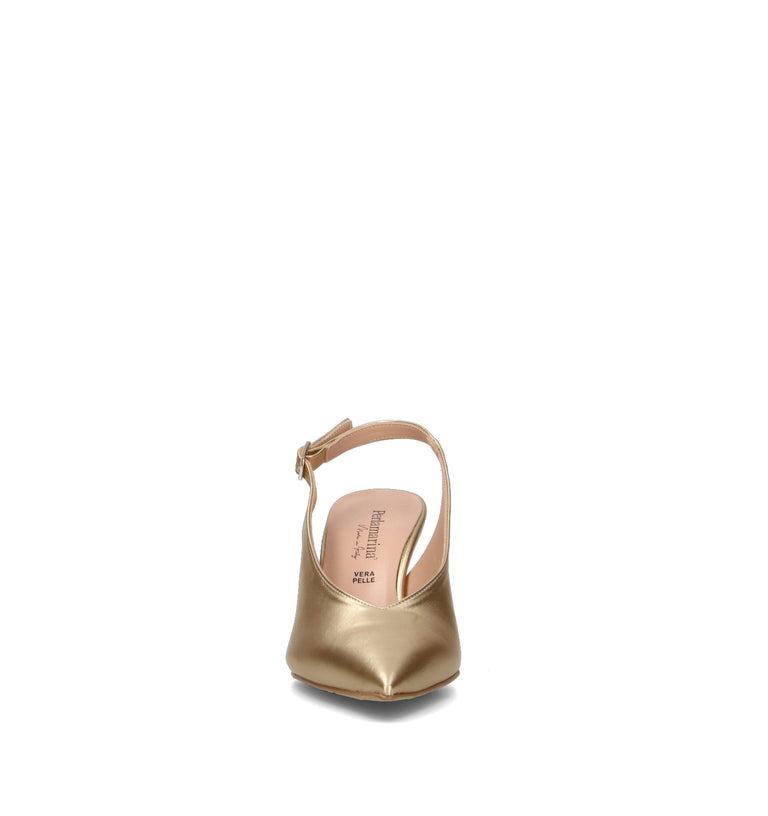 PERLAMARINA Slingback donna platino