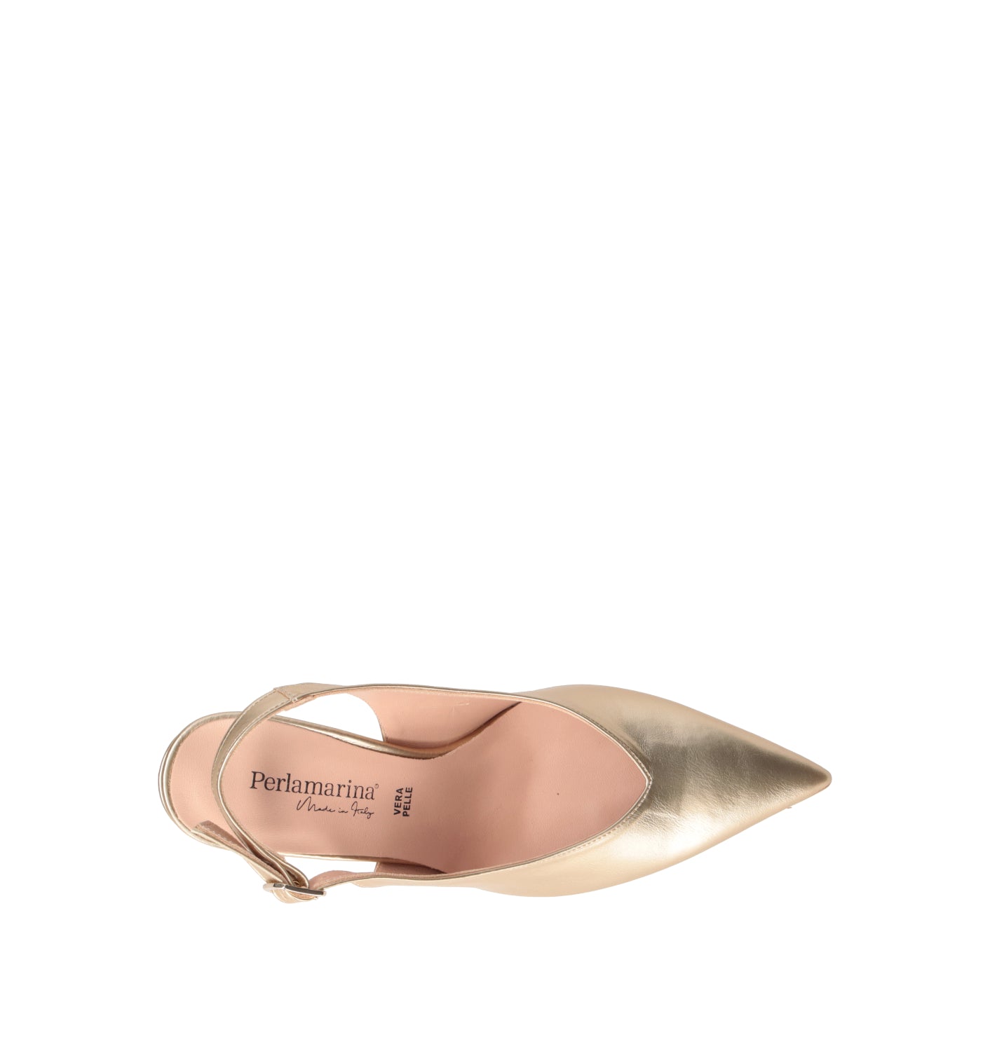 PERLAMARINA Slingback donna platino