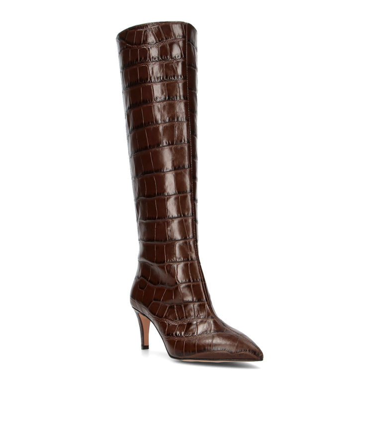 PHIL MELVIS Stivale donna marrone in pelle