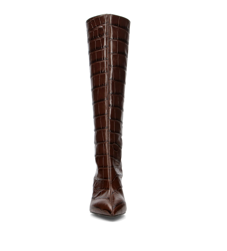 PHIL MELVIS Stivale donna marrone in pelle