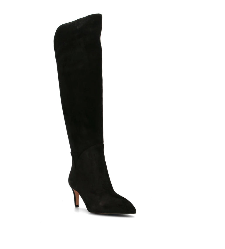 PHIL MELVIS Stivale donna nero in suede