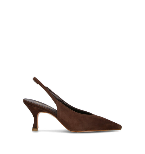 PHIL MELVIS Slingback donna testa di moro in suede