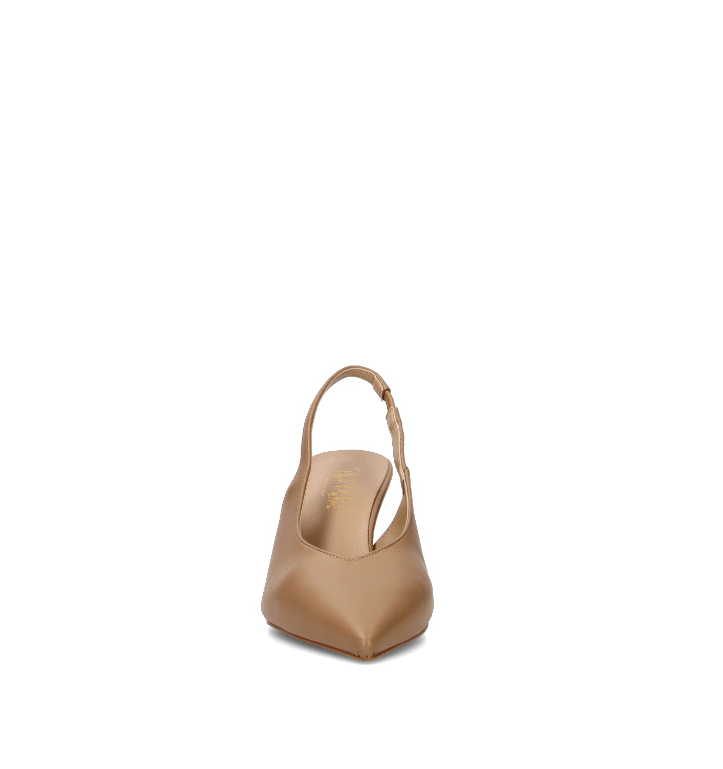 PHIL MELVIS Slingback donna cammello in pelle