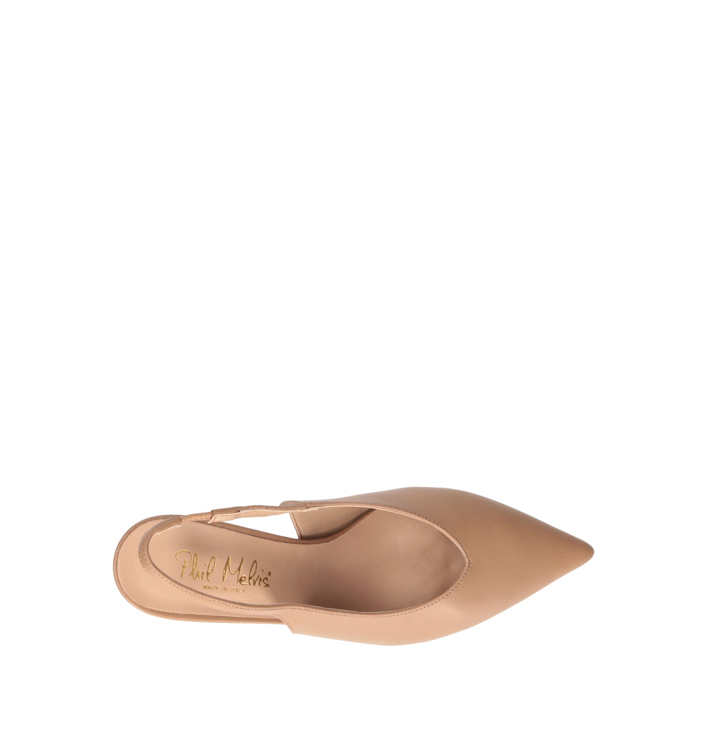 PHIL MELVIS Slingback donna cammello in pelle