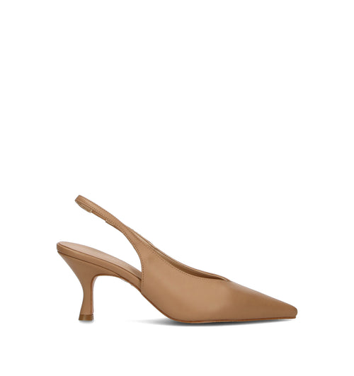 PHIL MELVIS Slingback donna cammello in pelle
