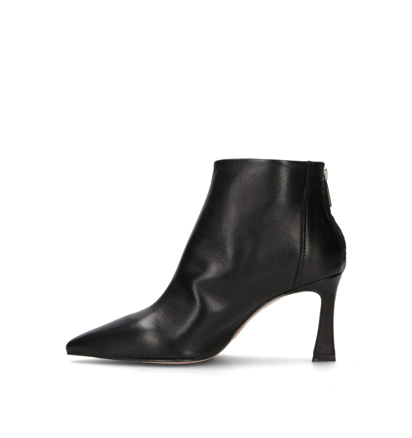 PHIL MELVIS Tronchetto donna nero in pelle