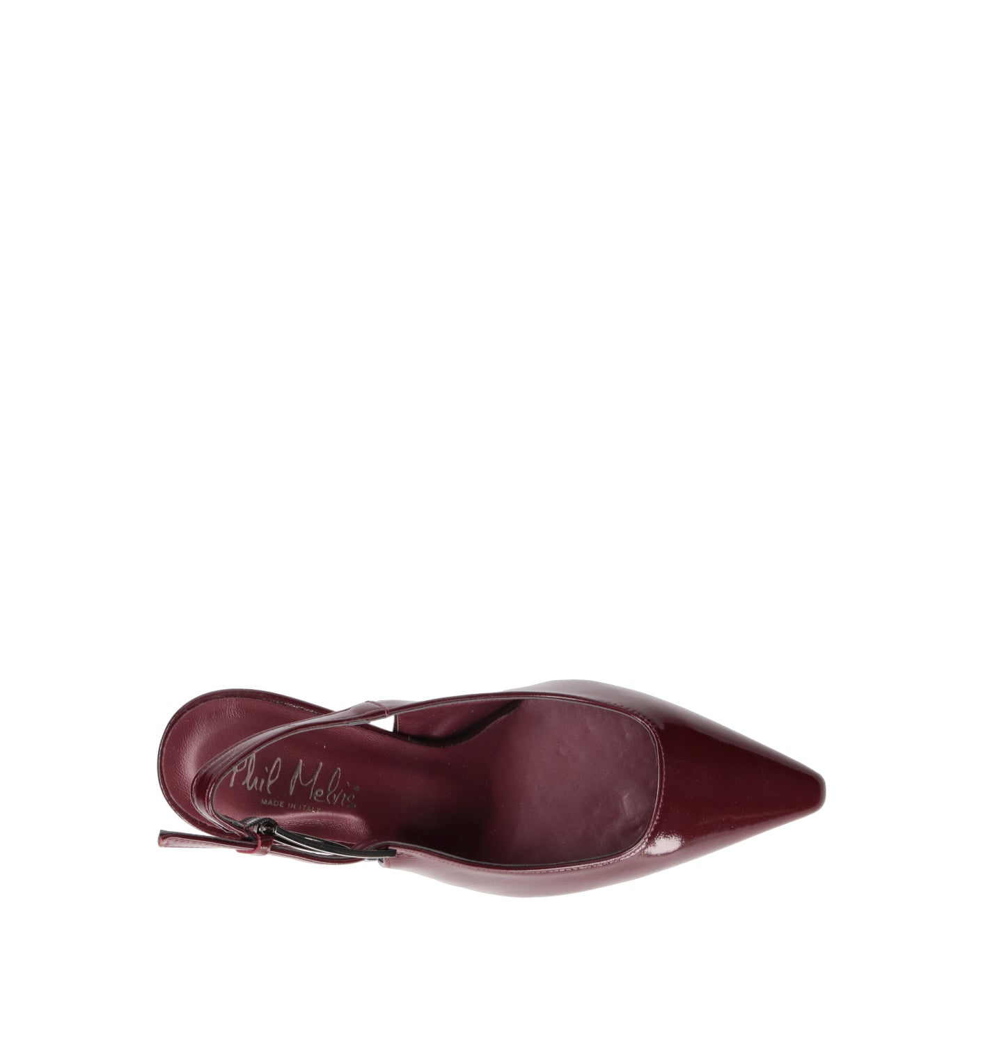 PHIL MELVIS Slingback donna bordeaux in pelle