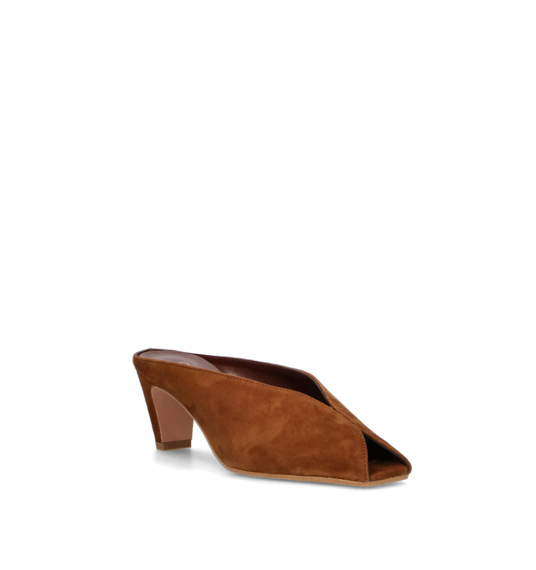 PHIL MELVIS Sandalo donna cioccolato in suede