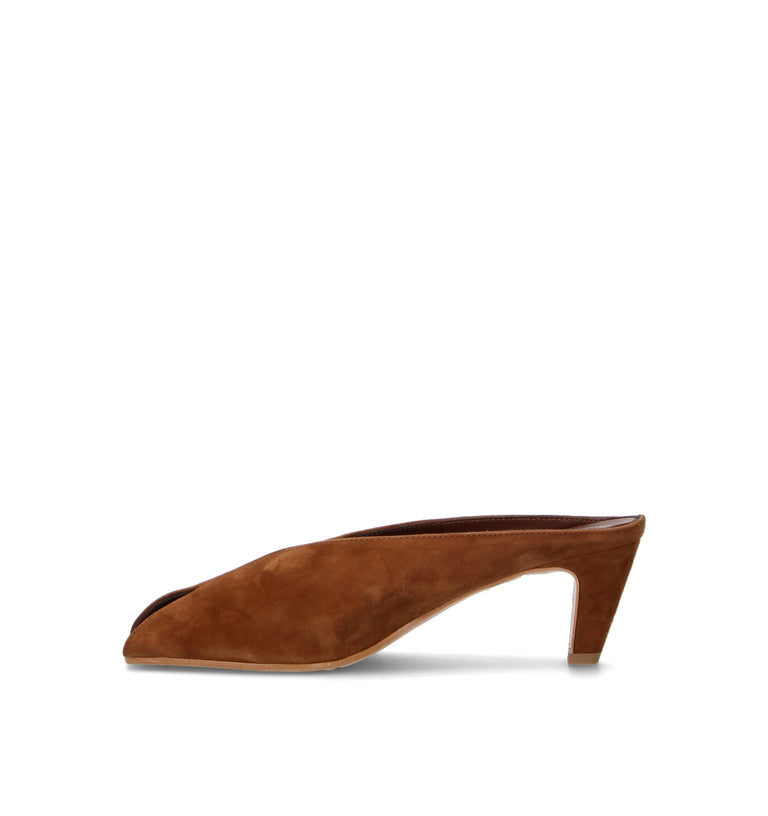 PHIL MELVIS Sandalo donna cioccolato in suede