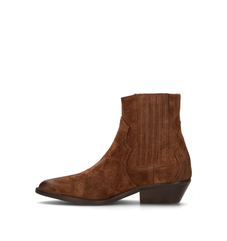 PHIL MELVIS Tronchetto donna marrone in suede