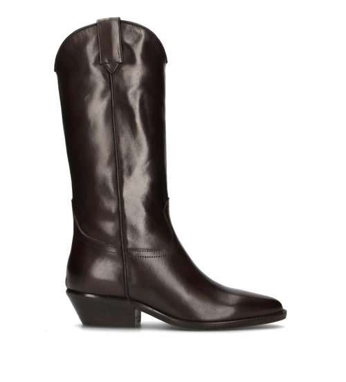 PHIL MELVIS Stivale donna testa di moro in pelle