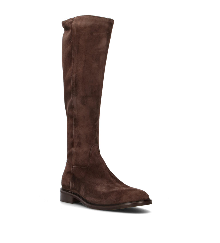 PHIL MELVIS Stivale donna testa di moro in suede