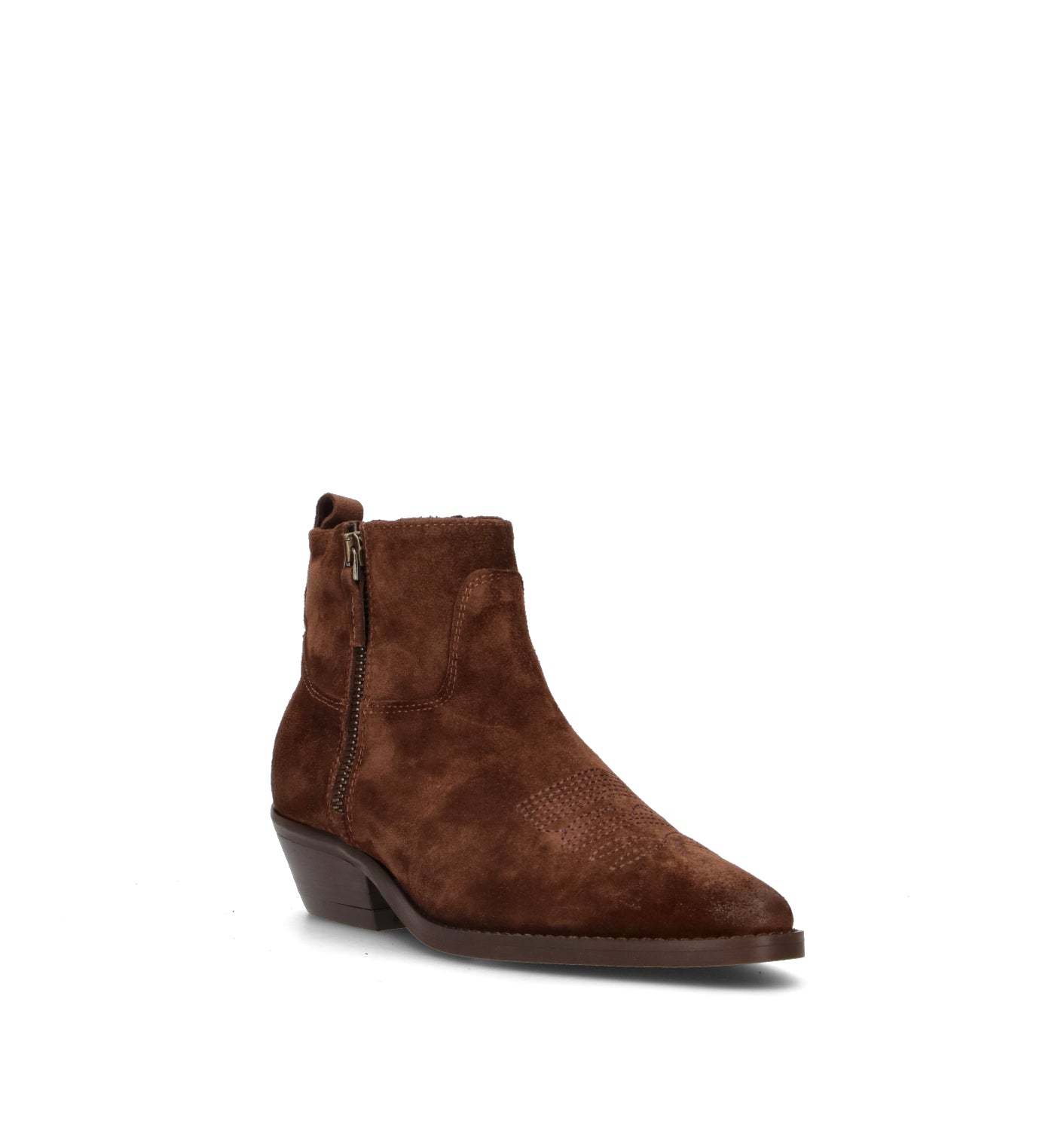 PHIL MELVIS Tronchetto donna marrone in suede
