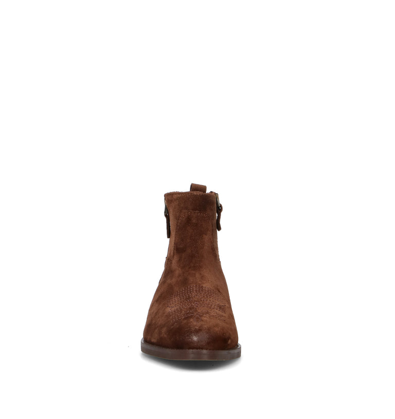 PHIL MELVIS Tronchetto donna marrone in suede