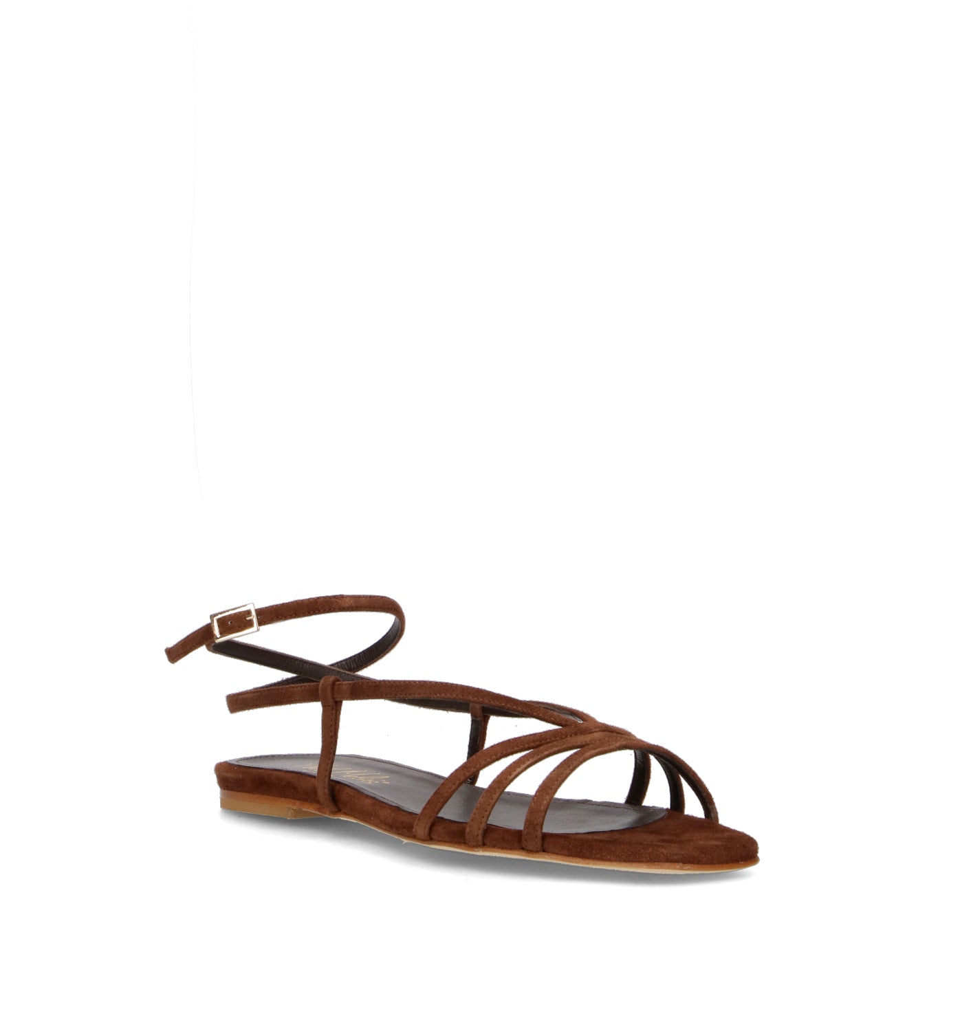 PHIL MELVIS Sandalo donna marrone in suede