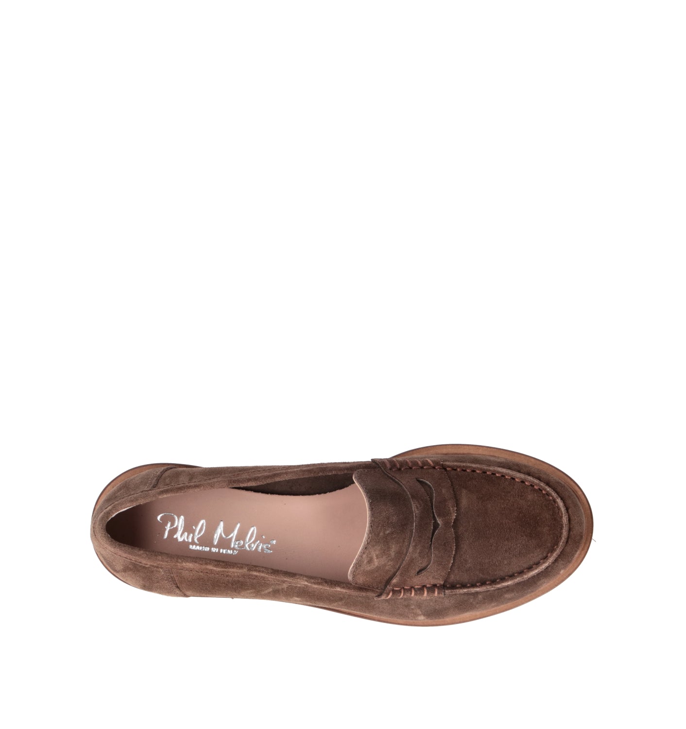 PHIL MELVIS Mocassino donna marrone in suede