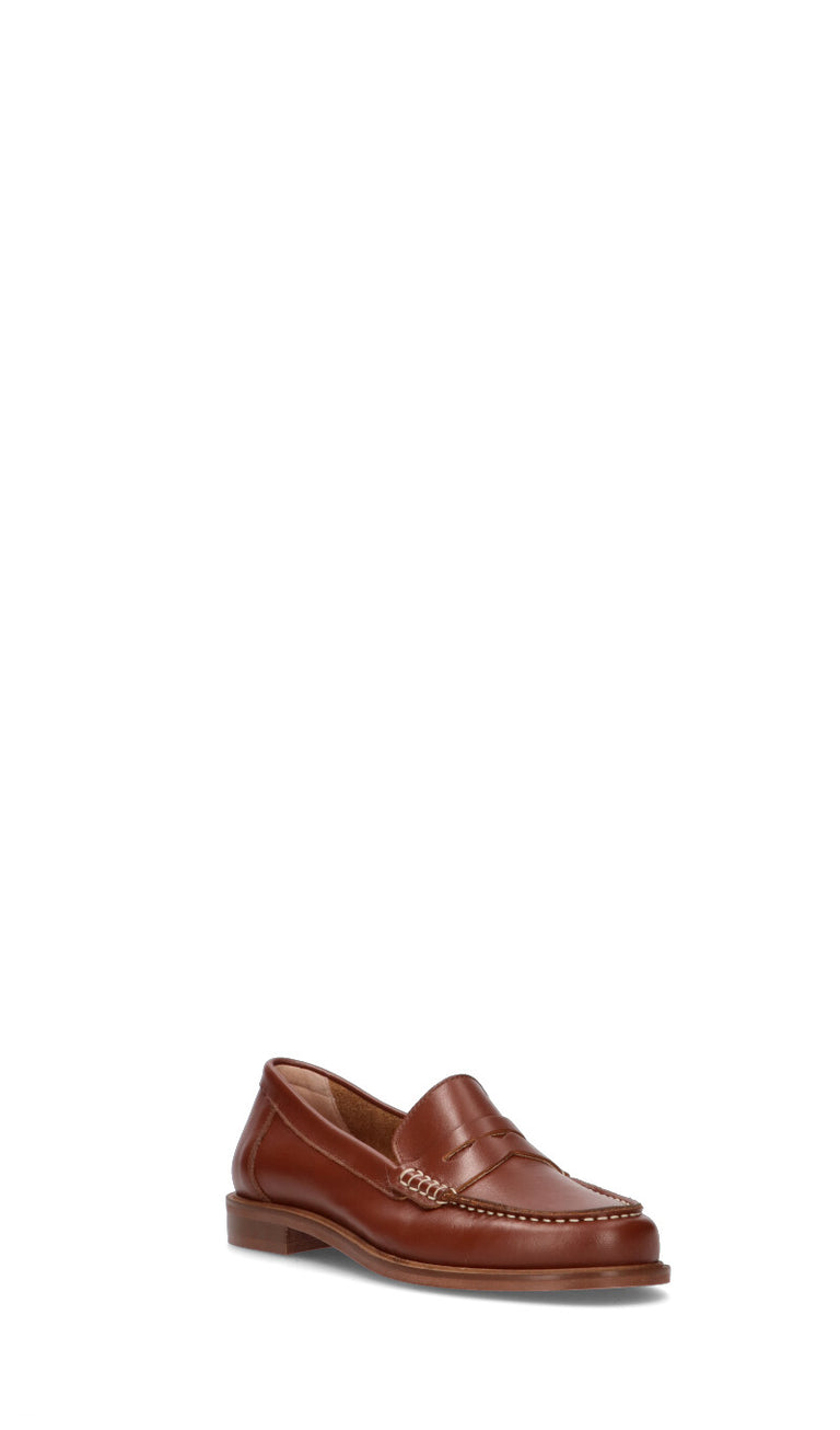 PHIL MELVIS Mocassino donna marrone in pelle