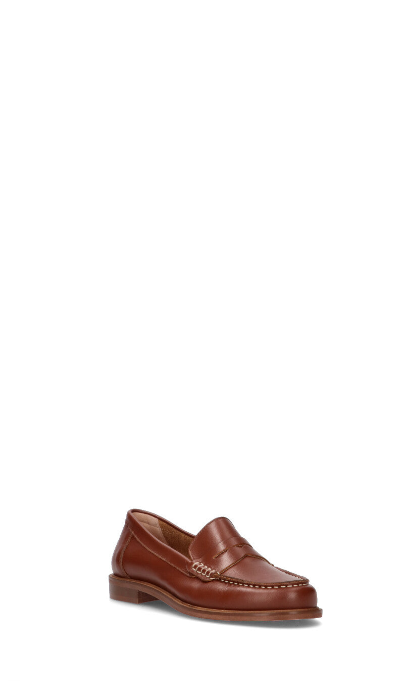 PHIL MELVIS Mocassino donna marrone in pelle