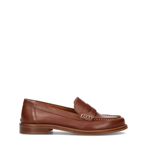 PHIL MELVIS Mocassino donna marrone in pelle