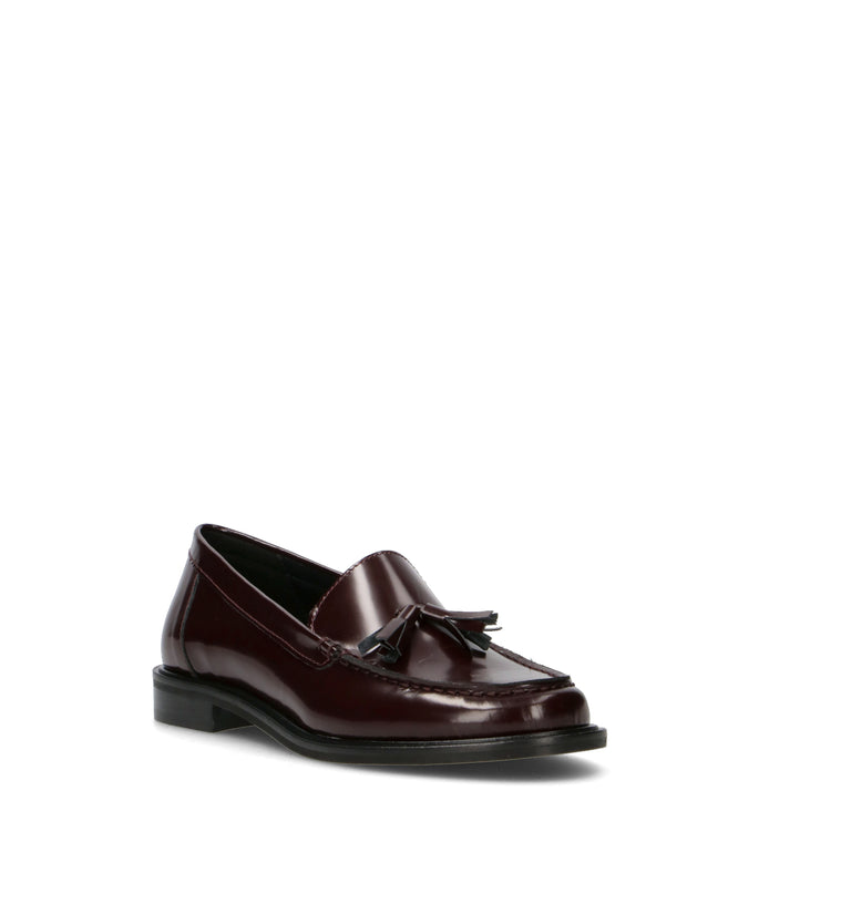 PHIL MELVIS Mocassino donna vino in pelle