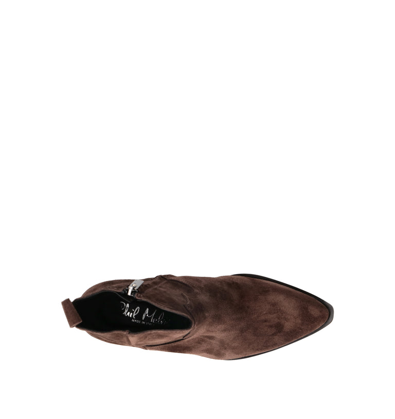 PHIL MELVIS Tronchetto donna testa di moro in suede