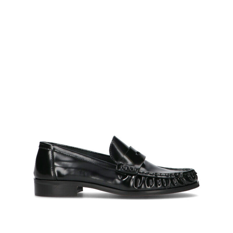 PHIL MELVIS Mocassino donna nero in pelle
