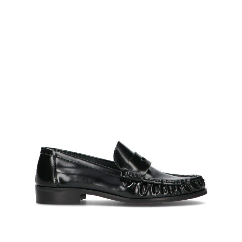 PHIL MELVIS Mocassino donna nero in pelle