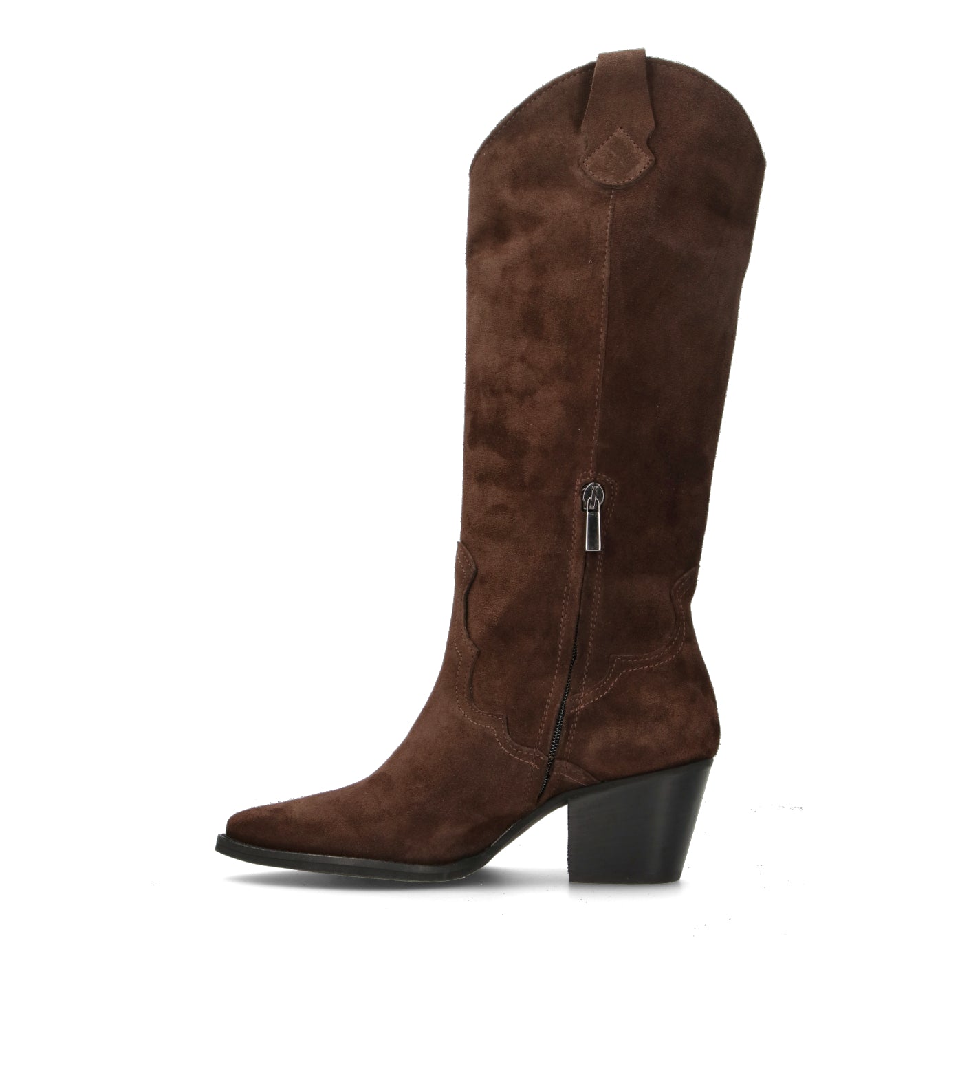 PHIL MELVIS Stivale donna testa di moro in suede con frange