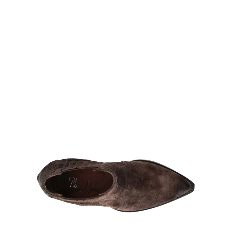 PHIL MELVIS Tronchetto donna marrone in suede
