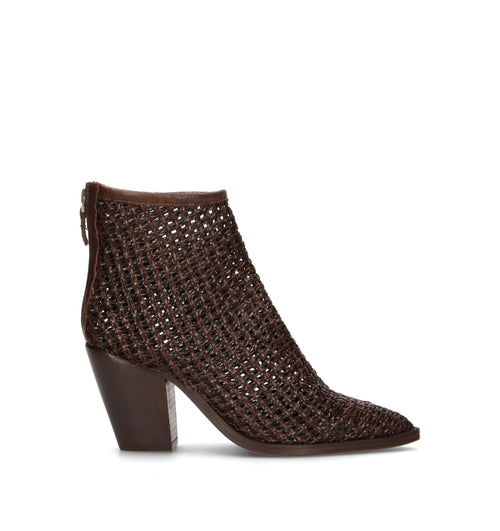 PHIL MELVIS Tronchetto donna testa di moro in pelle