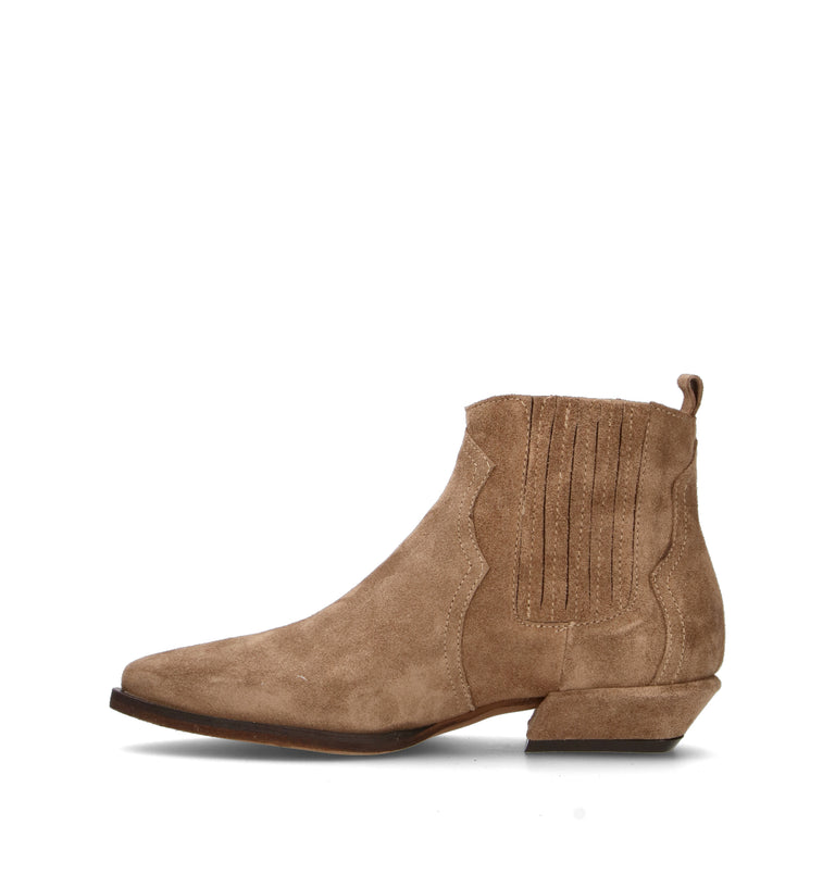 PHIL MELVIS Tronchetto donna taupe in suede