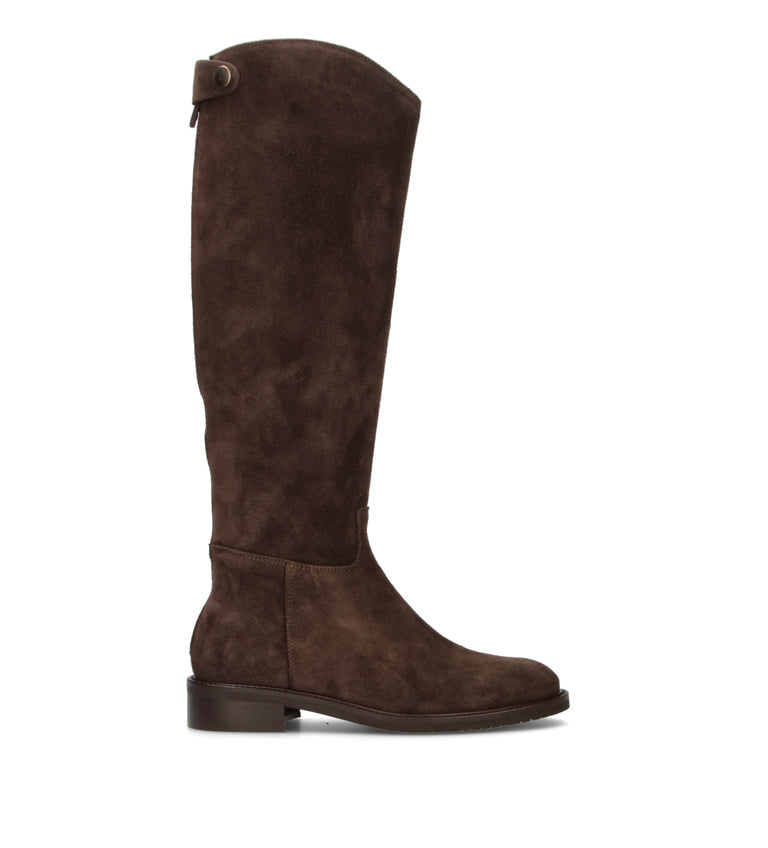 PHIL MELVIS Stivale donna marrone in suede