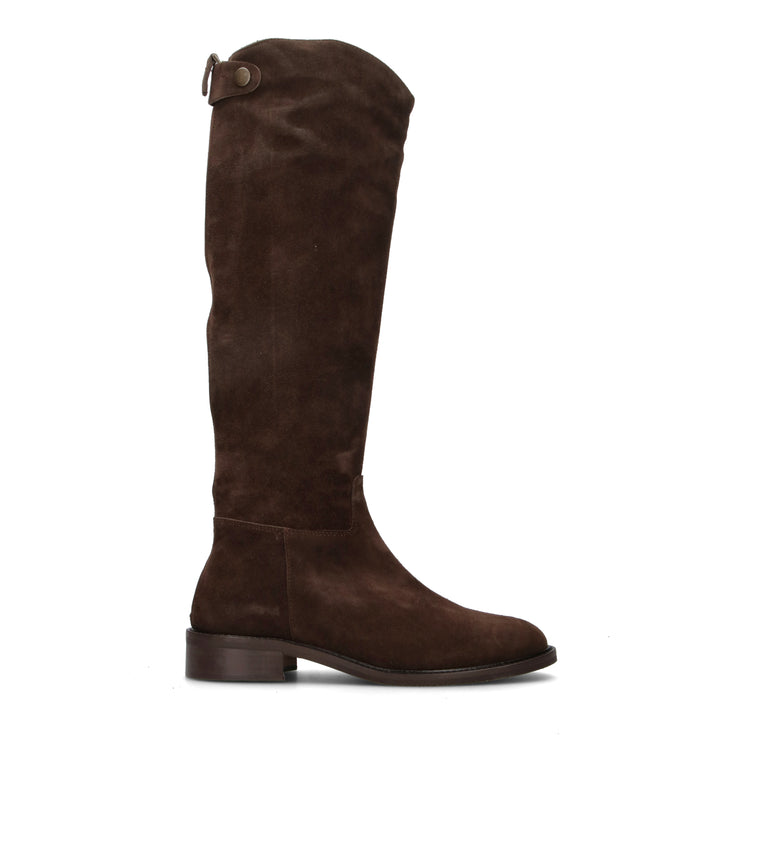 PHIL MELVIS Stivale donna testa di moro in suede