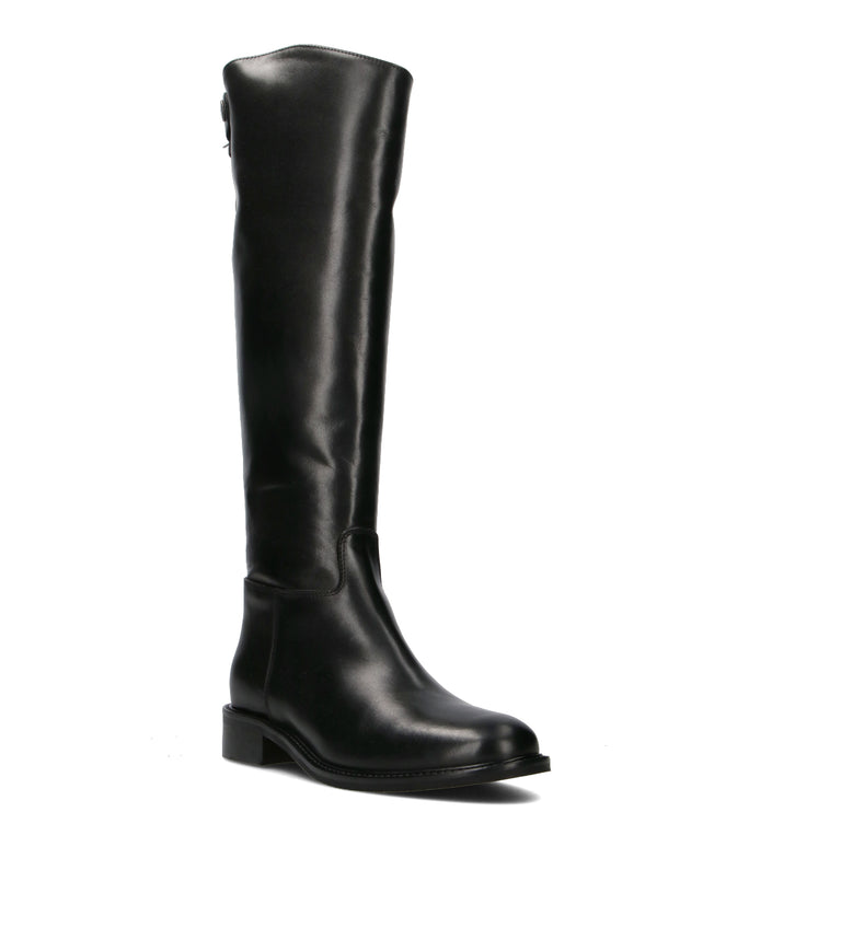 PHIL MELVIS Stivale donna nero in pelle