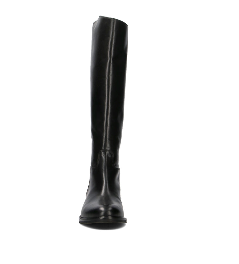 PHIL MELVIS Stivale donna nero in pelle