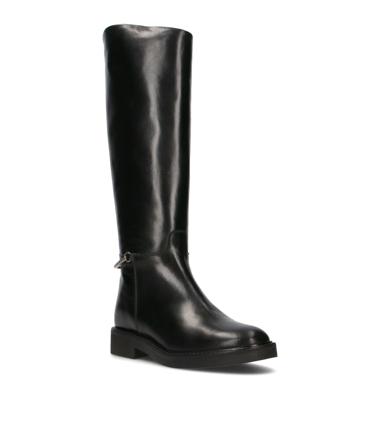 PHIL MELVIS Stivale donna nero in pelle