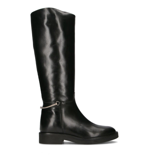 PHIL MELVIS Stivale donna nero in pelle