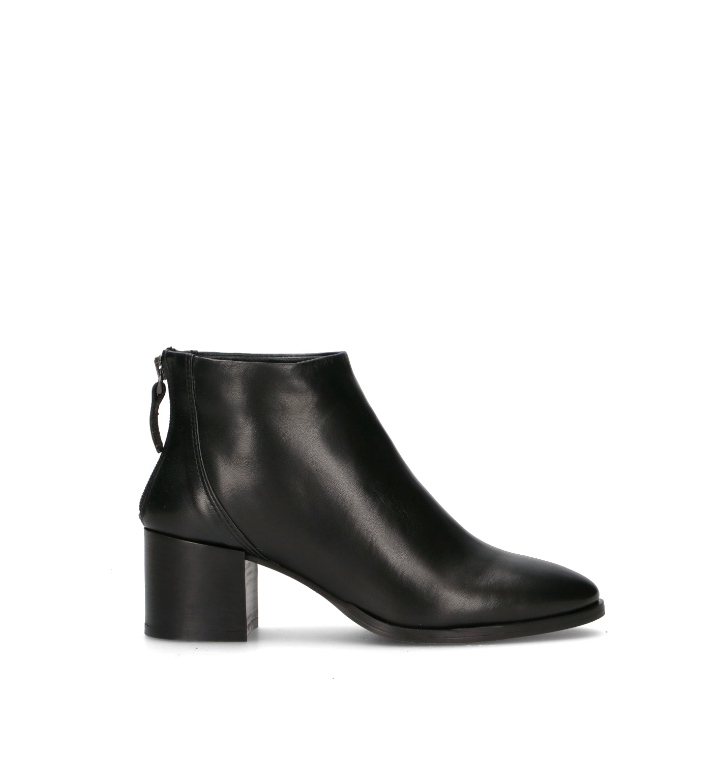 PHIL MELVIS Tronchetto donna nero in pelle