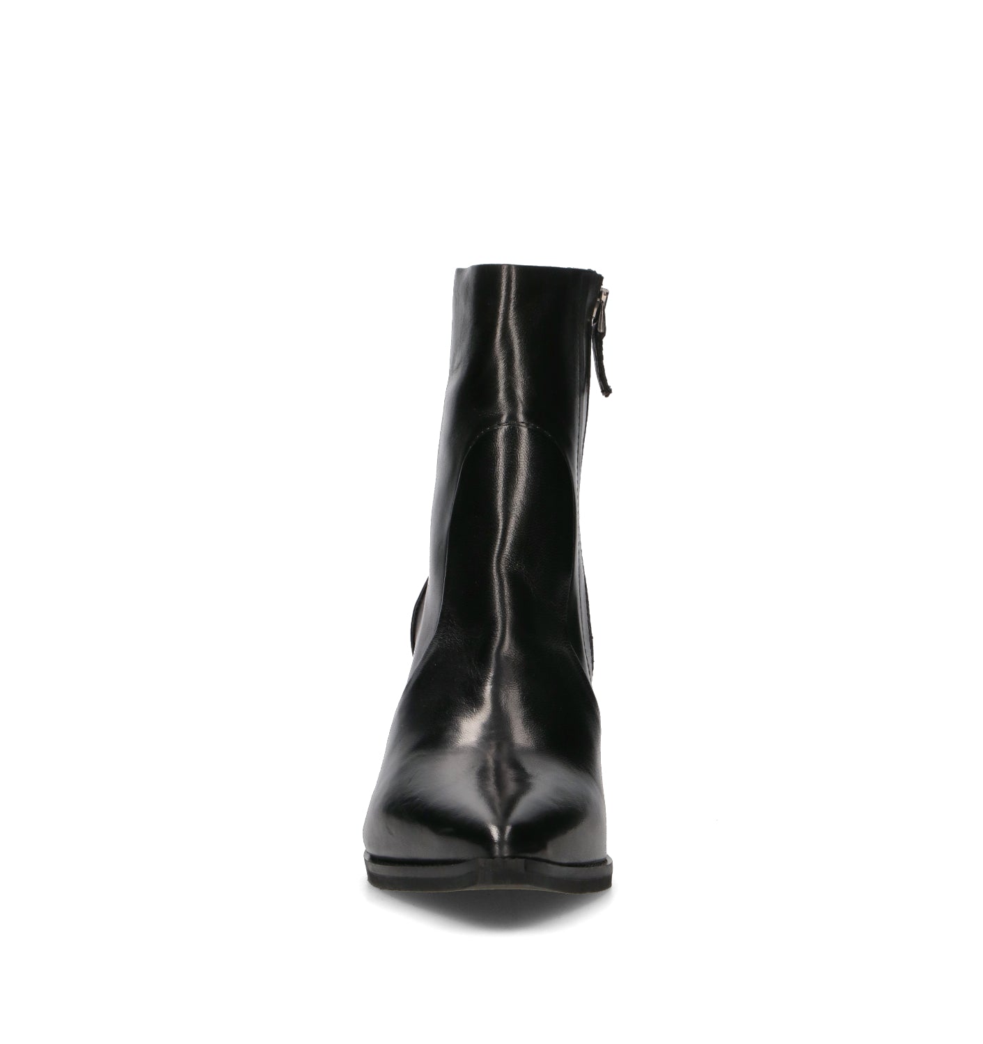 PHIL MELVIS Tronchetto donna nero in pelle