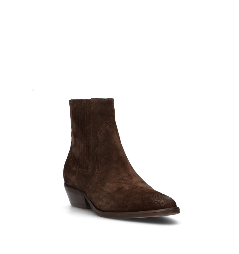 PHIL MELVIS Tronchetto donna marrone in suede