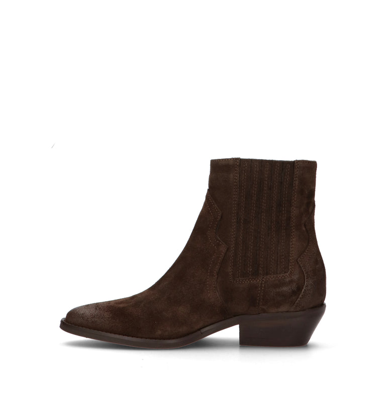 PHIL MELVIS Tronchetto donna marrone in suede