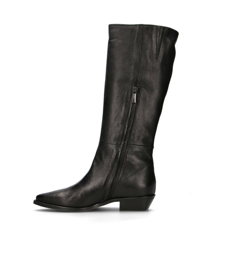 PHIL MELVIS Stivale donna nero in pelle