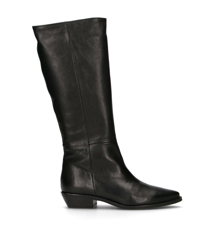 PHIL MELVIS Stivale donna nero in pelle