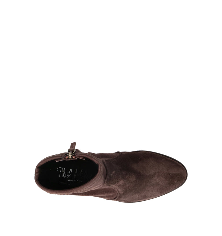 PHIL MELVIS Tronchetto donna testa di moro in suede