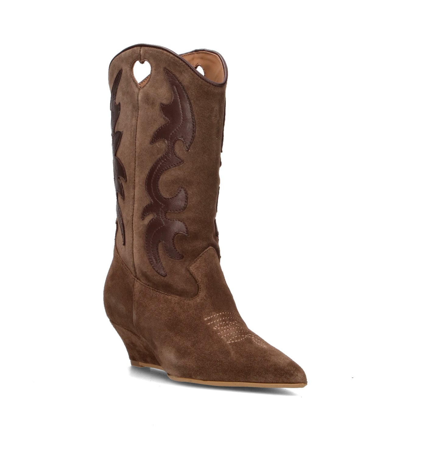 PHIL MELVIS Stivale donna testa di moro in suede