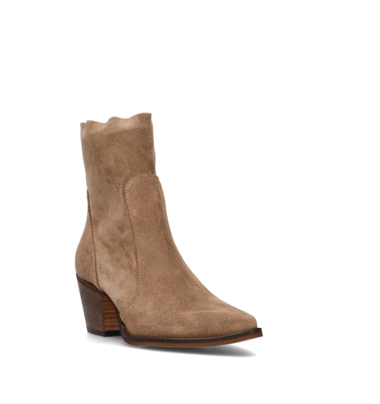 PHIL MELVIS Tronchetto donna taupe in suede