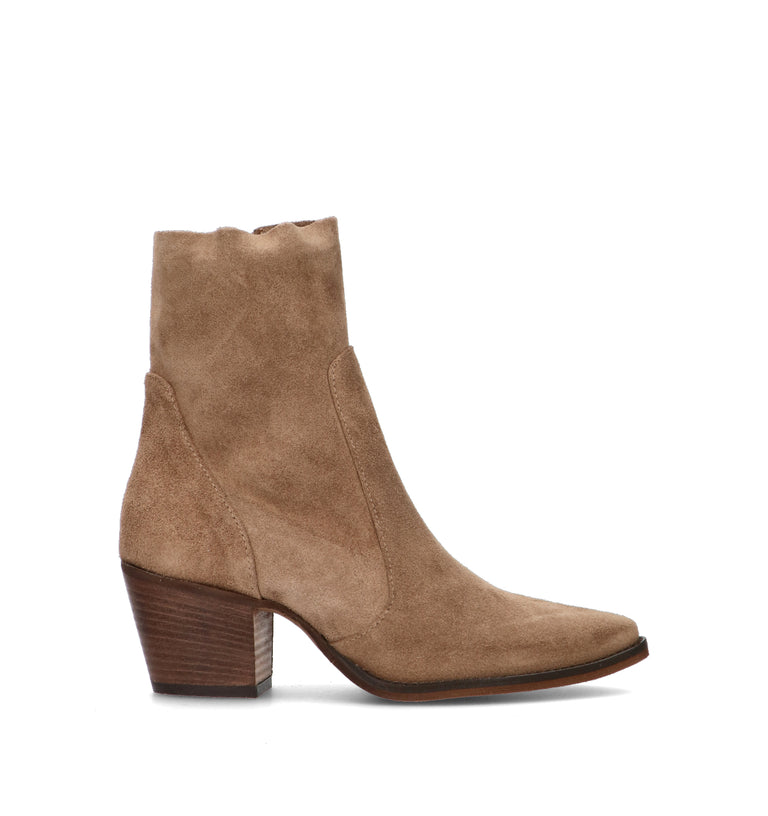PHIL MELVIS Tronchetto donna taupe in suede