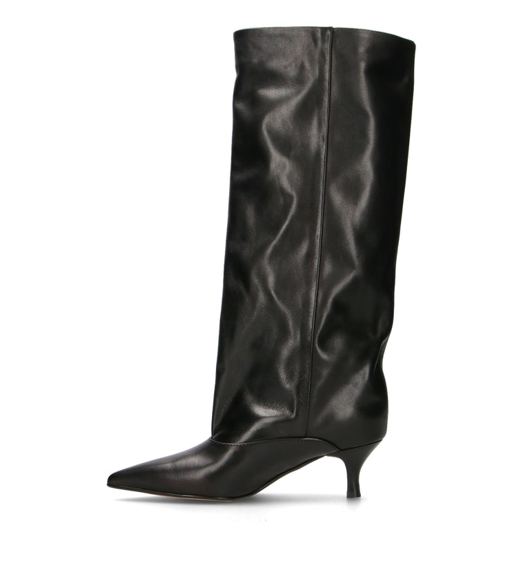 PHIL MELVIS Stivale donna nero in pelle