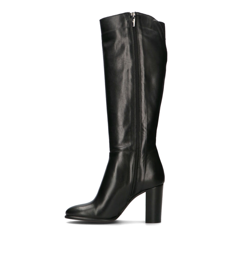 PHIL MELVIS Stivale donna nero in pelle